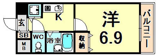 フォワイエ セレスト2【1階】の間取り
