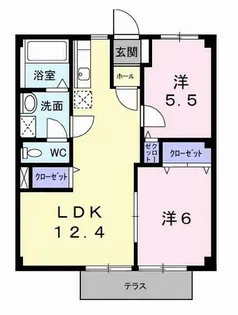シティシャトレ【1階】の間取り