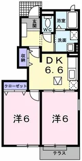 メゾンオルタンシア【1階】の間取り