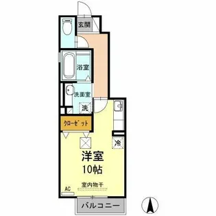 プランドール【1階】の間取り