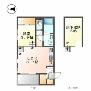 クレスト高畑【2階】の間取り