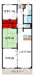 レフィナード【1階】の間取り