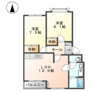 SOLEIL緑丘【2階】の間取り
