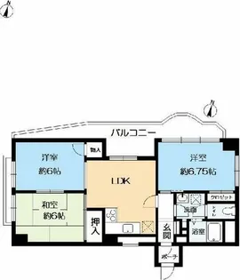 コロナール住吉【2階】の間取り