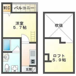アクアレスト神戸西【1階】の間取り