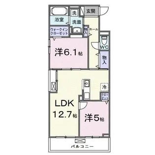 リ ルーム 東近江【3階】の間取り