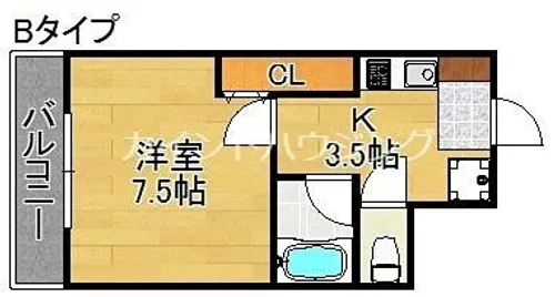 シティアーク山城【4階】の間取り