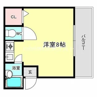ハイツ大江【102号室】の間取り