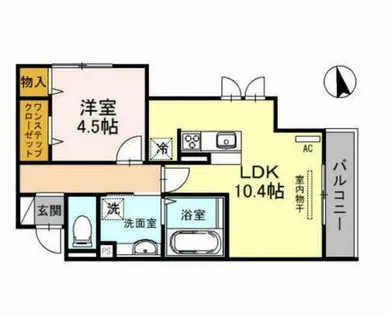 大阪府大阪市城東区鴫野東2丁目【アパート】の間取り