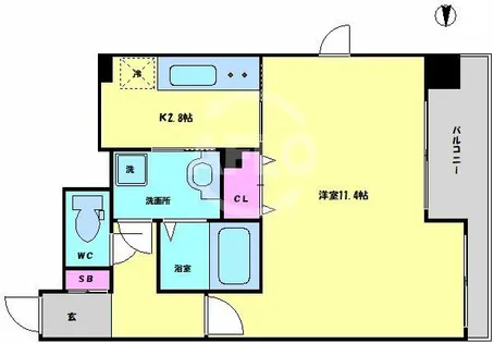 エイペックス上本町【4階】の間取り