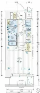 ゼオン大阪EAST【9階】の間取り