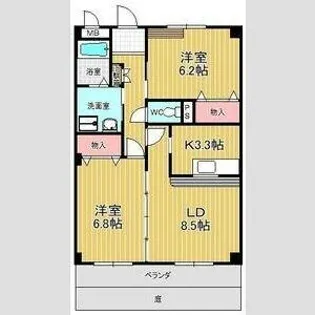 フォレスタ神の倉【1階】の間取り