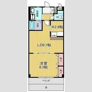 アンソレイユ【1階】の間取り