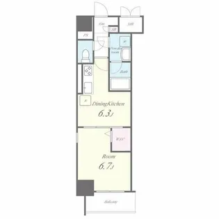 ルナ クレシエンテ【6階】の間取り