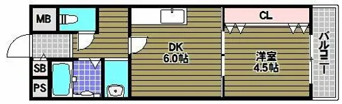 エスペラール・ミヤ【2階】の間取り