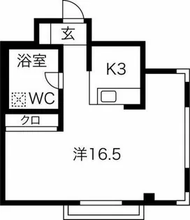 HATAYAアパートメント【206号室】の間取り
