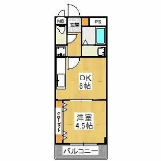 エスぺラールミヤ【2階】の間取り