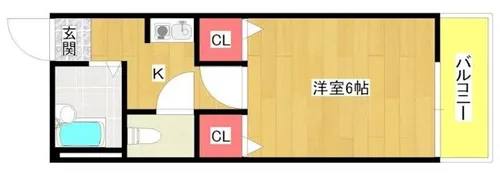 アドラブール西大阪【5階】の間取り