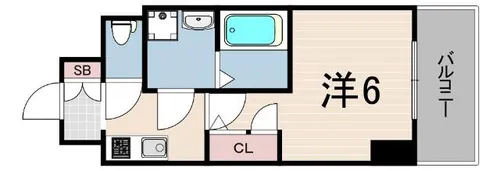 レオンコンフォート神戸駅前【3階】の間取り