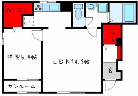 フロリア【1階】の間取り