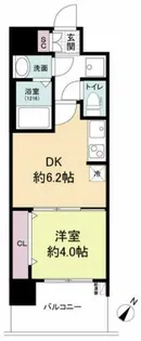 スプランディッド中之島WEST【11階】の間取り