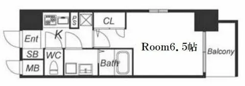 エスリード梅田西第5【6階】の間取り