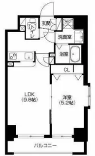 アーバネックス南森町【9階】の間取り