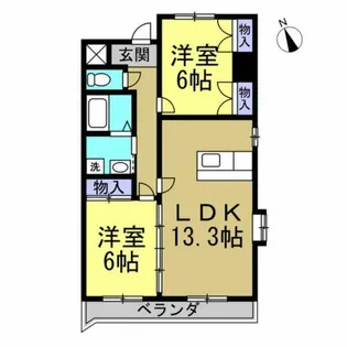 ファンシア【2階】の間取り