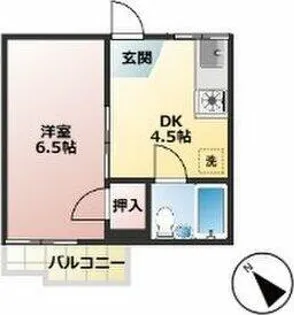 コーポ穂高【2階】の間取り