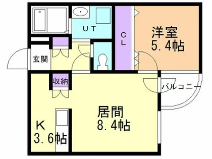 S.Dior【2階】の間取り