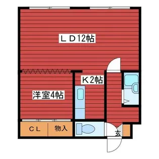 LUNANORD【405号室】の間取り