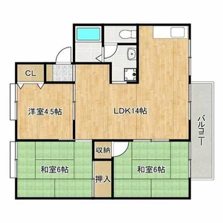 ピッコロモンドE棟【2階】の間取り