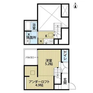 カーサ・カリーナ【1階】の間取り