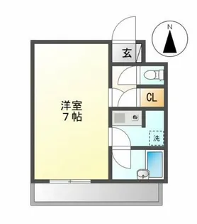 ユトリロ大曽根【101号室】の間取り