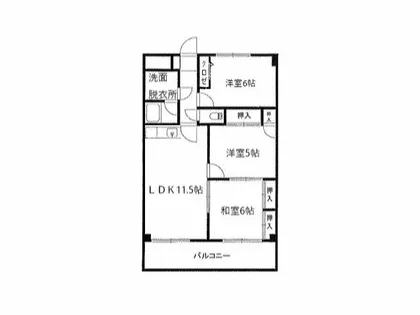 ギャラン中井【5階】の間取り