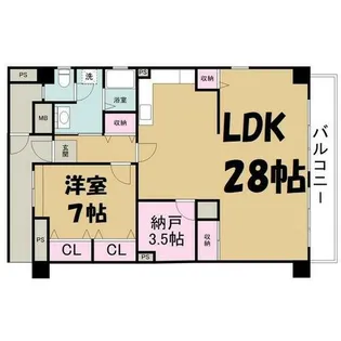 アーバンドエル新栄【3階】の間取り