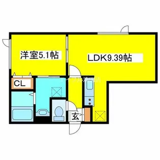 ル・フォート清田Ⅱ【3階】の間取り