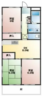 エスポワール中嶋 北棟【1階】の間取り