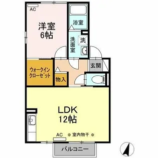 イルマーレ A【2階】の間取り