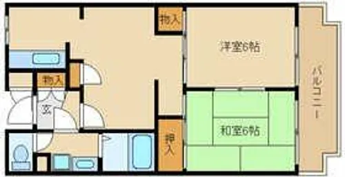 エスペランサ藤井【4階】の間取り