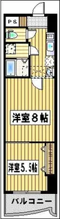 ロイヤル渡辺通【14階】の間取り