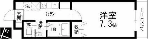 名古屋七条エンブルコート【5階】の間取り