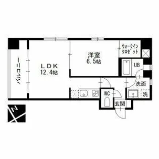 エルミタージュ新栄【6階】の間取り