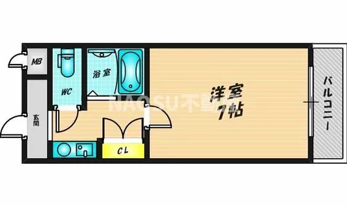 アネックス木の国【606号室】の間取り
