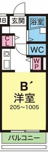 YKハイツ小久保【9階】の間取り