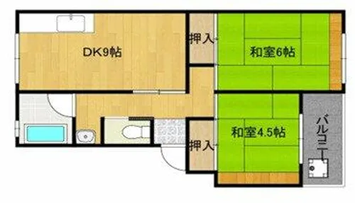 上高丸住宅D棟【202号室】の間取り