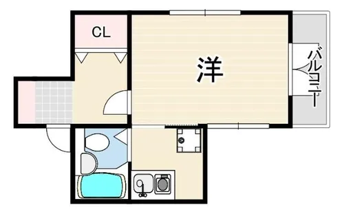 メゾンドマール学園前【2階】の間取り