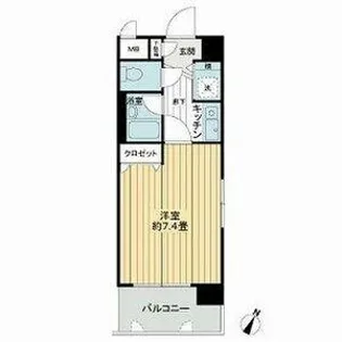 ライオンズプラザ博多駅南【8階】の間取り