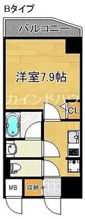 Willows nambaminamiⅡ【6階】の間取り