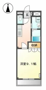 リヴェール小向【1階】の間取り